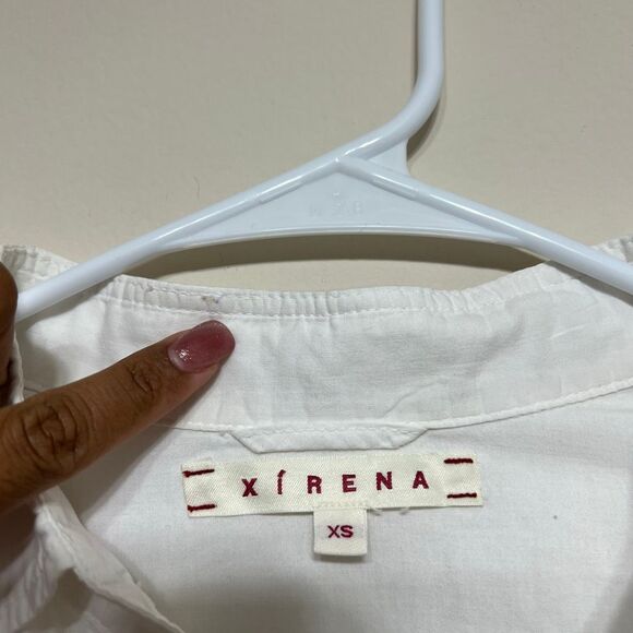 Xirena White Button Down Shirt XS Women Long Sleeve - Picture 2 of 9